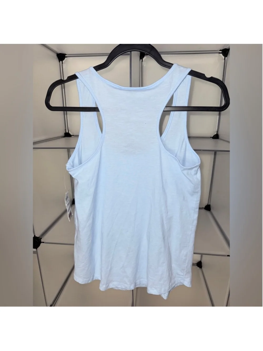Style & Co Women's Round Neck Razorback Tank Top Light Blue Size XS New